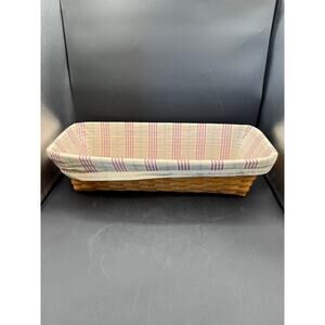 Longaberger Window Box Basket with Plastic Protectors